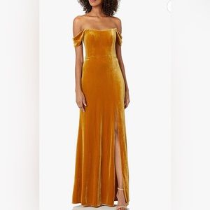 Jenny Yoo. Issa Velvet in Marigold